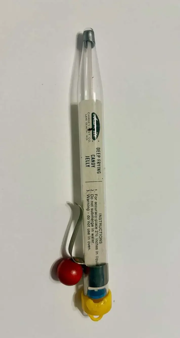 Vintage Acu-Rite Chaney Instrument Co. Deep Frying Candy and Jelly Thermometer